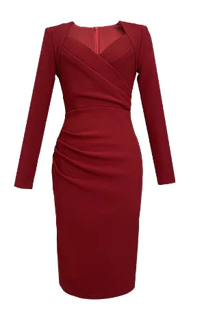 High Waist Midi Dress for Polished Settings | Sophisticata™