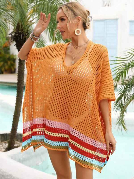 Miss Sparkling Open Knit Cover Up