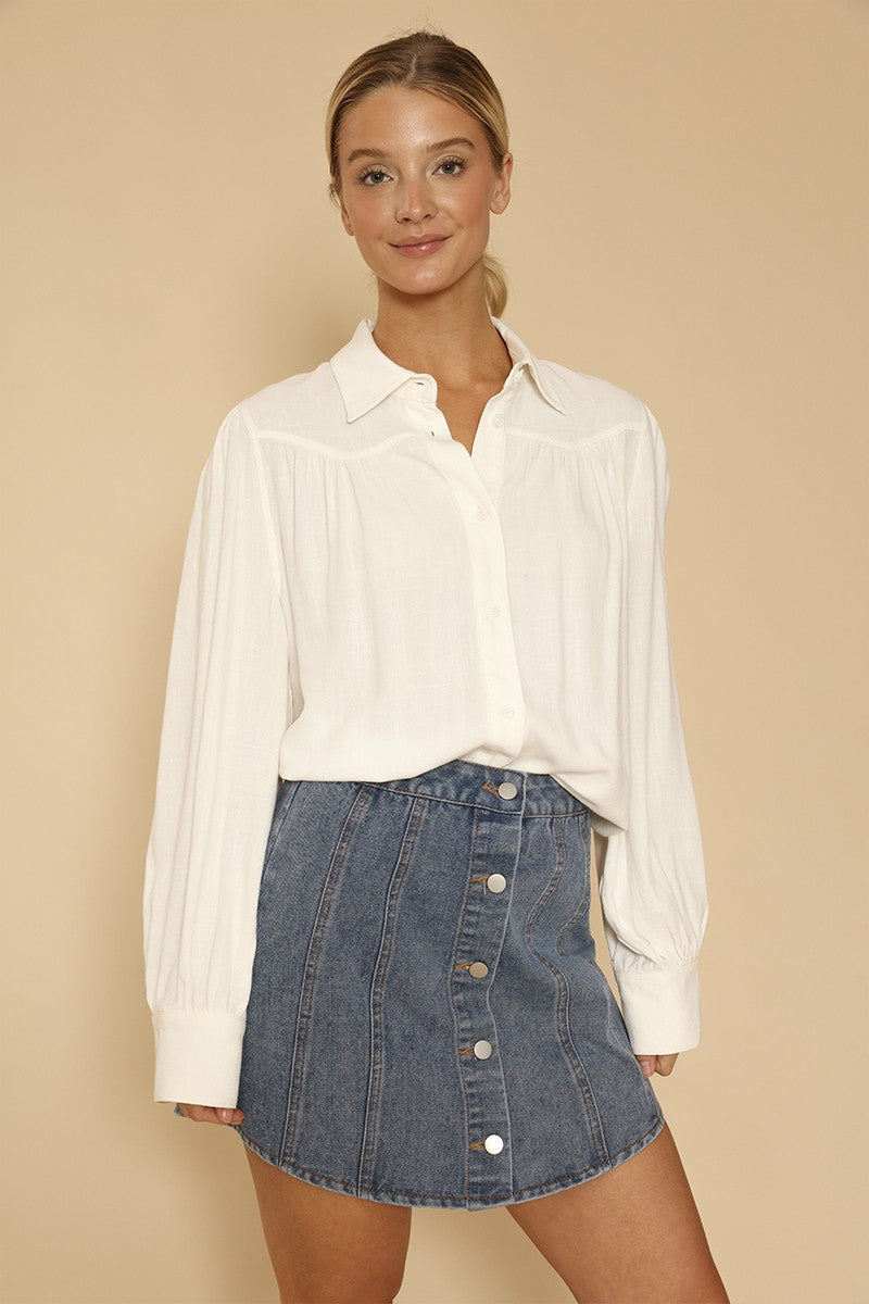 Sierra Western-Chic Button Down Blouse