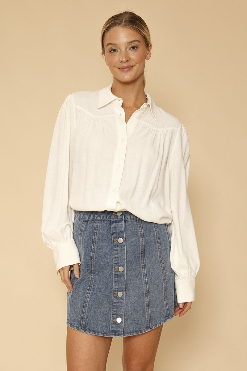 Sierra Western-Chic Button Down Blouse