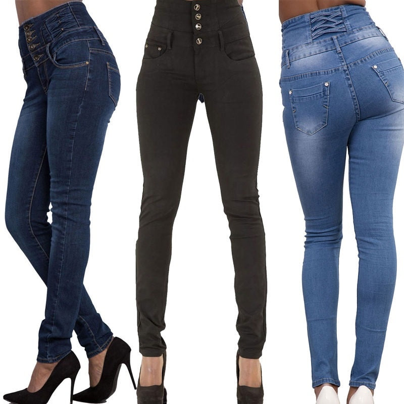 Sculpting Style: High-Quality Denim Pencil Pants