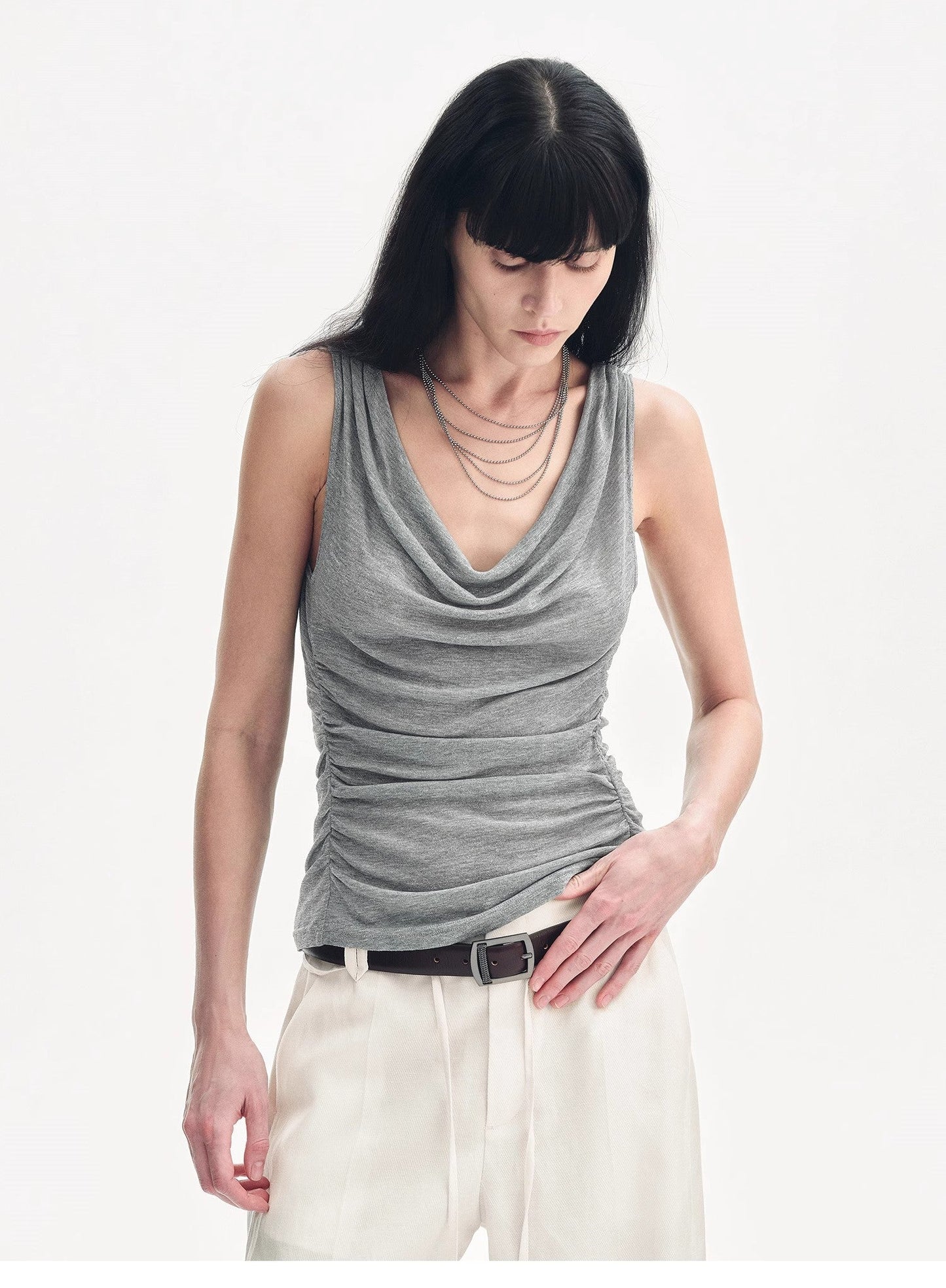 Energetic Encounter: Draped Neck Sculpting Vest