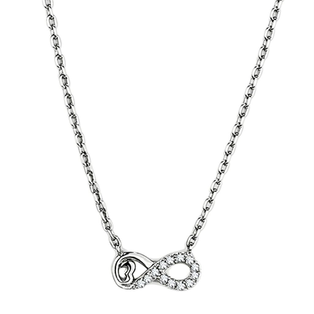 Starfire Radiance: Rhodium & CZ Necklace