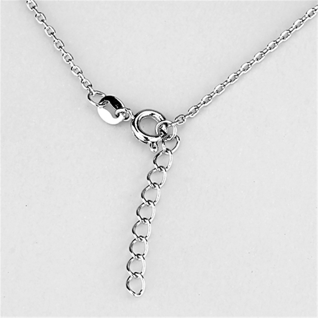 Starfire Radiance: Rhodium & CZ Necklace