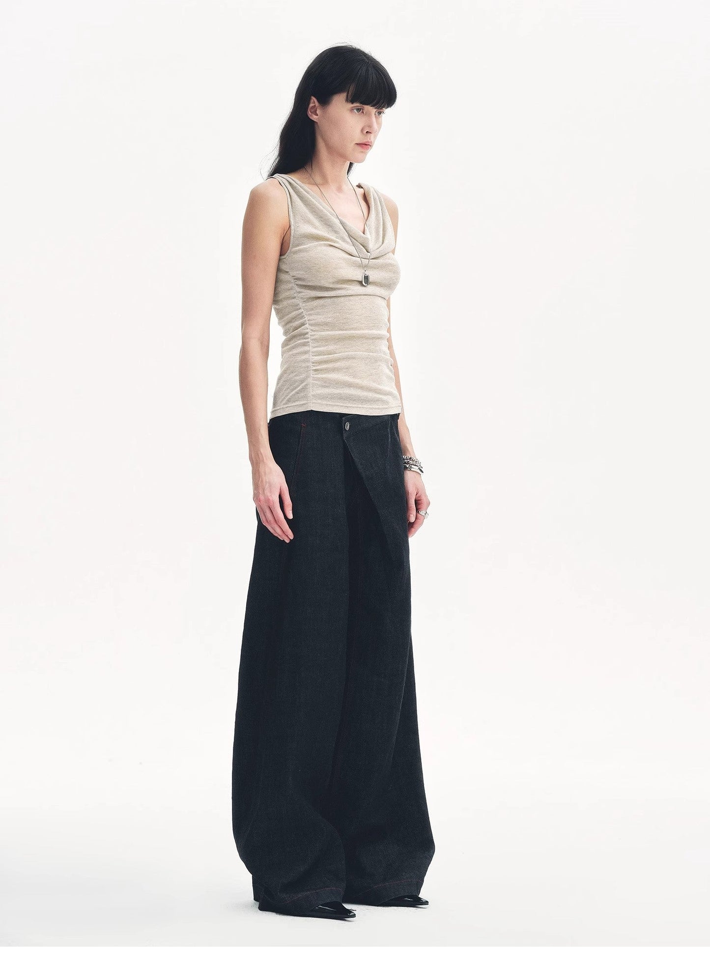 Energetic Encounter: Draped Neck Sculpting Vest