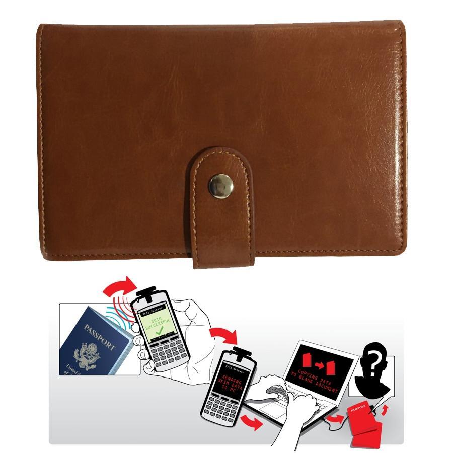 RFID-Safe Passport Wallet – Secure Travel in Style