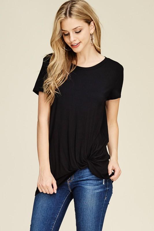 Everyday Ease: Short Sleeve Knot Tunic