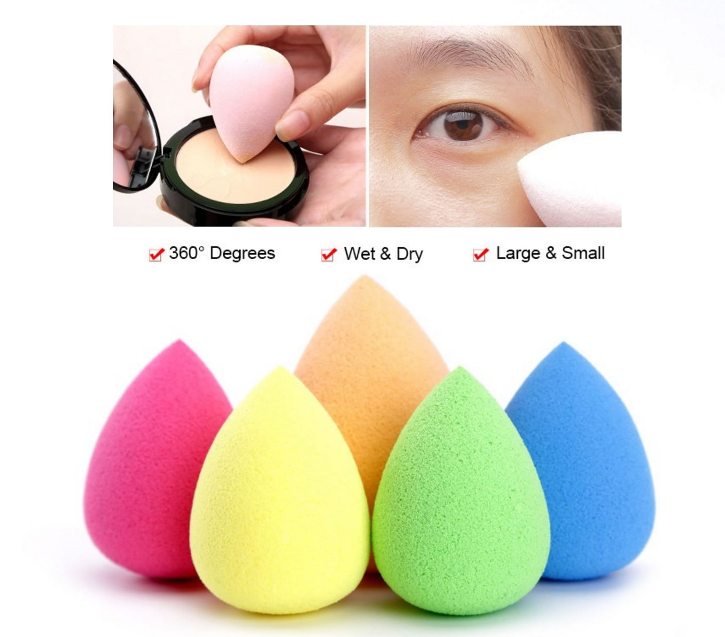 Good Living In Style – 6-Piece Makeup Sponge Set