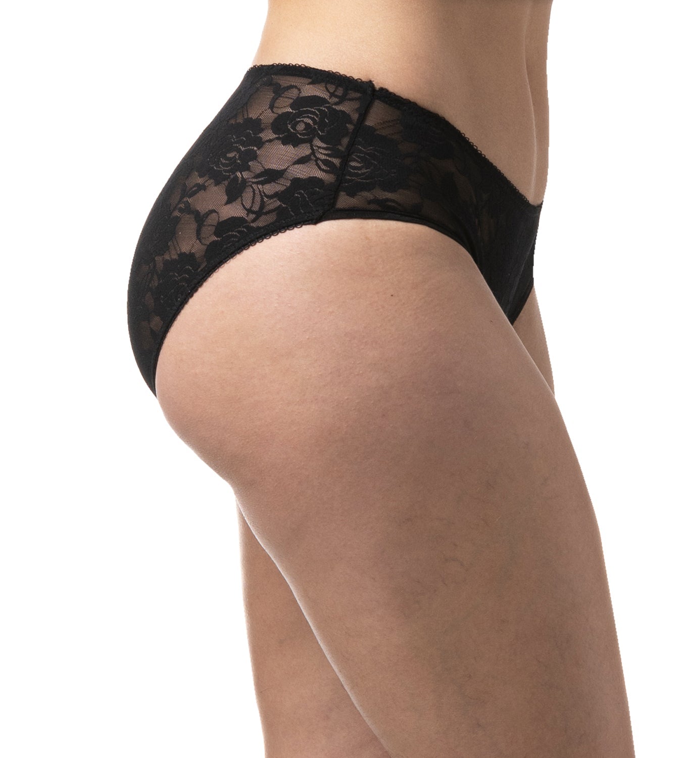 Flirt Lace Bikini Panty by Bandelettes® – Black