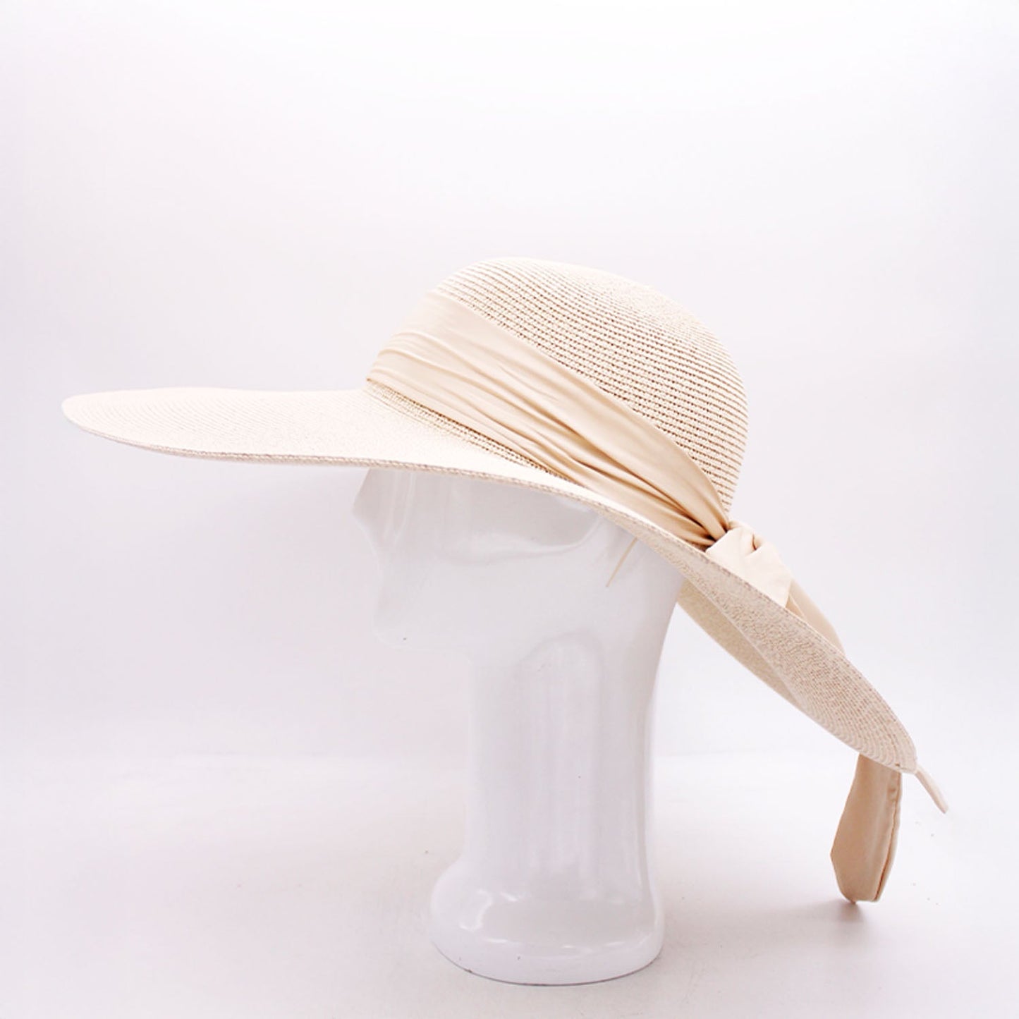 Seaside Escape: Wide Brim Floppy Straw Hat