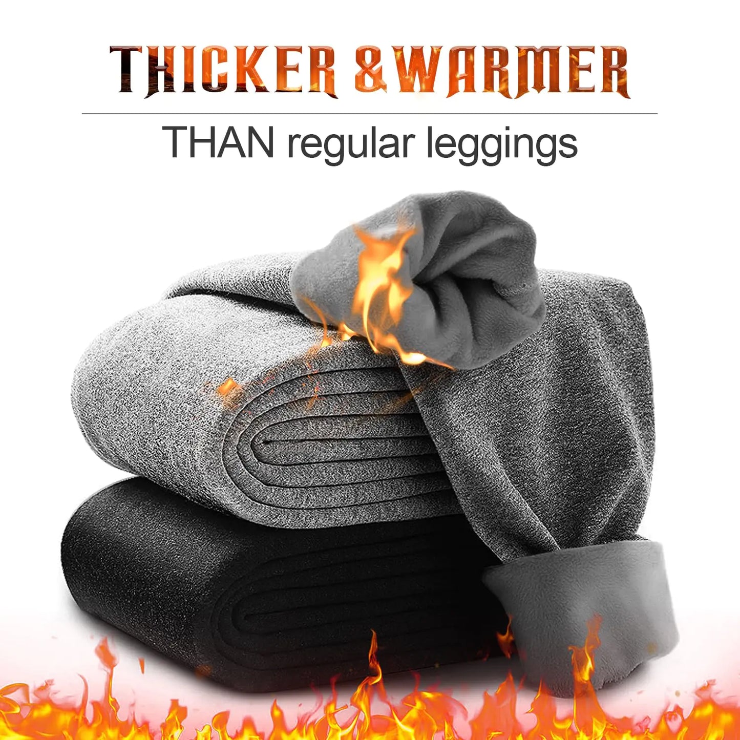 Cozy & Chic: 3-Pack Fleece-Lined Leggings with Pockets