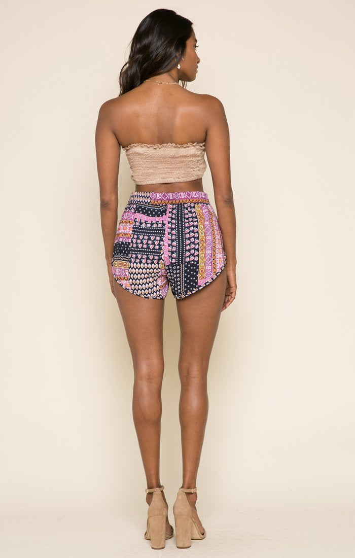 Gigi Soft Viscose Drawstring Shorts