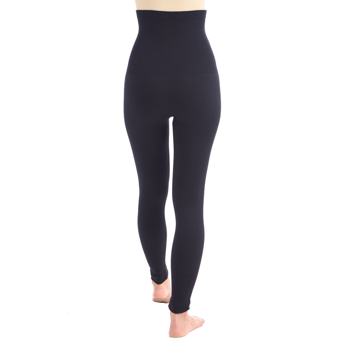 Sleek Shaping Leggings with Extra-High 8" Waistband – Black