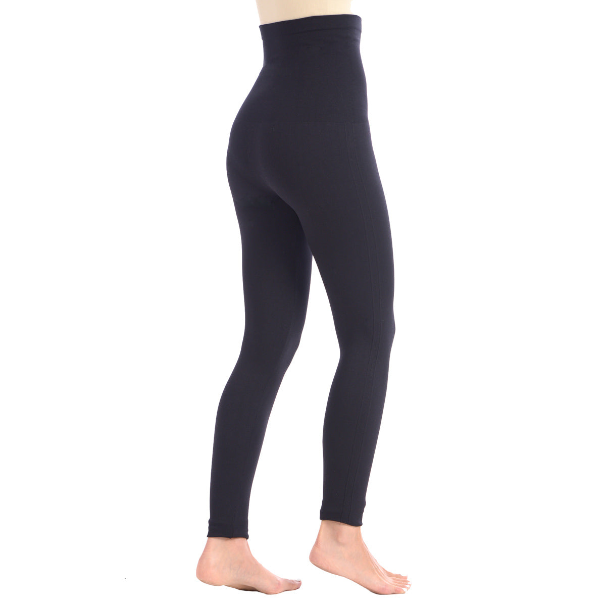 Sleek Shaping Leggings with Extra-High 8" Waistband – Black