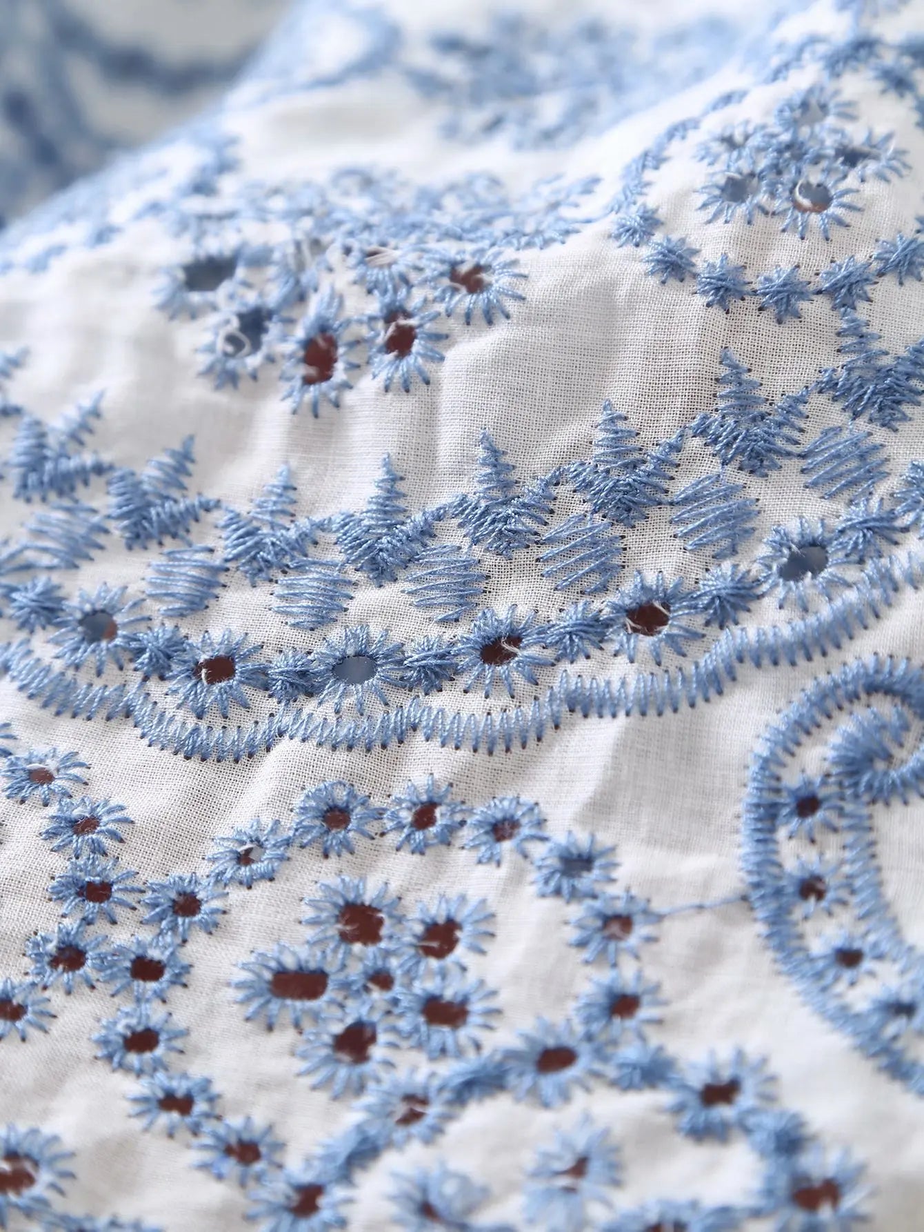 Boho Inspired Eyelet EMBROIDERED DRESS