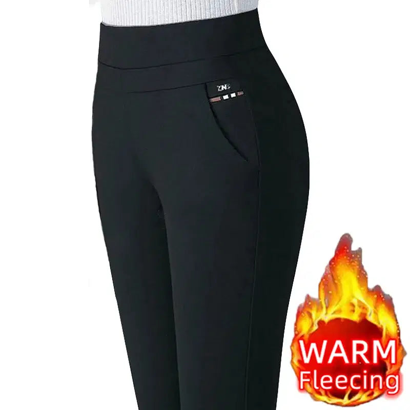 Deep Blue SleekWarm™ Winter Pencil Pants