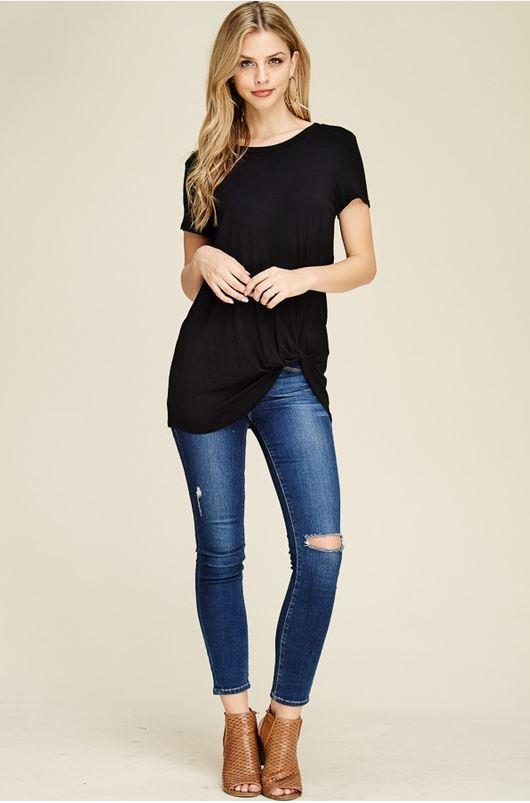 Everyday Ease: Short Sleeve Knot Tunic