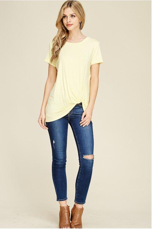 Everyday Ease: Short Sleeve Knot Tunic