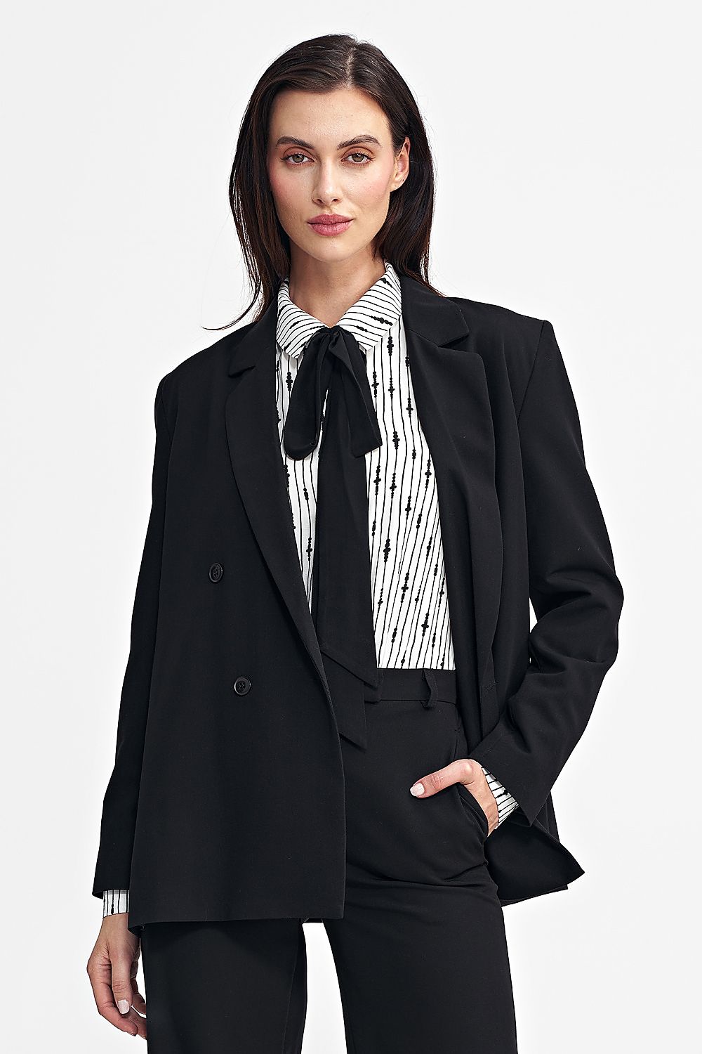 Nife Oversized Double-Breasted Blazer – Model 202485