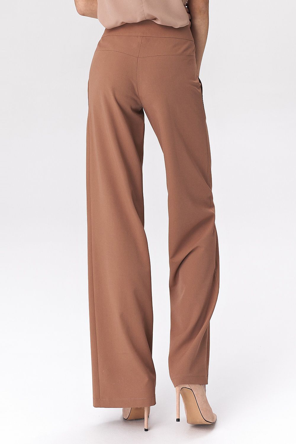 Chic & Modern: Caramel Palazzo Trousers