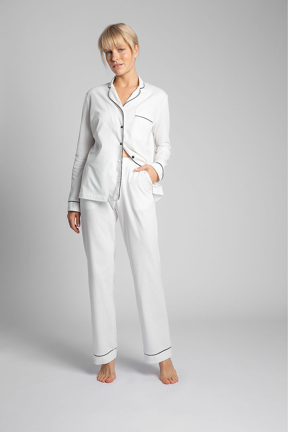 Women's Elegant Cotton Pajama Pants - LaLupa