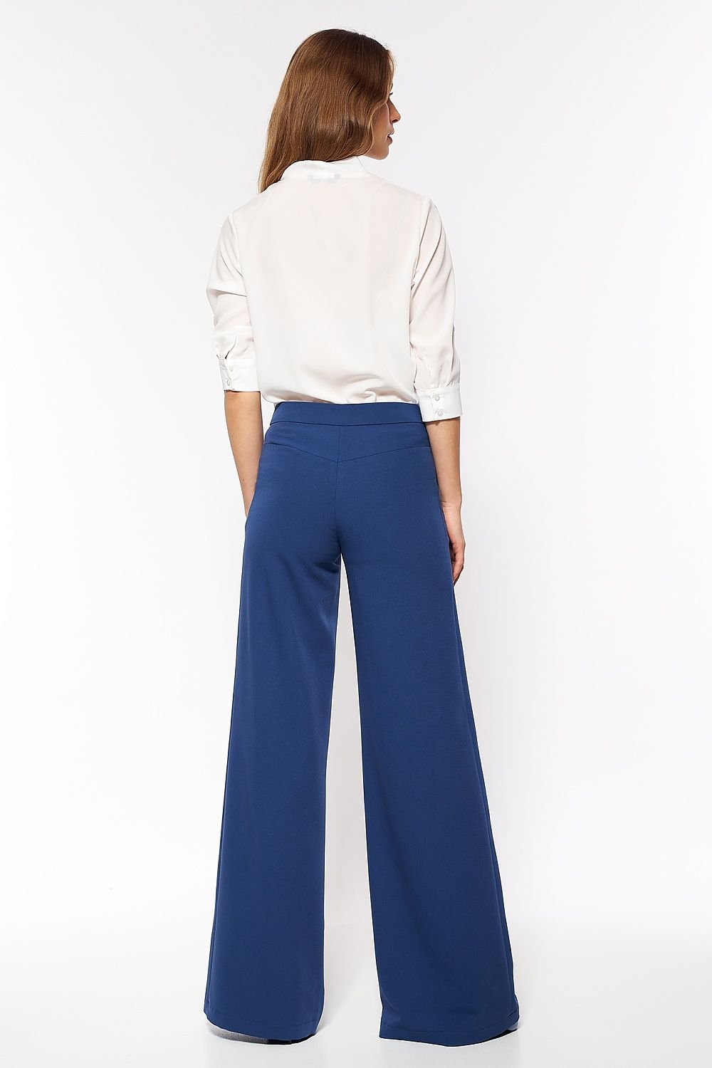 Skyline Bold: Cobalt Palazzo Trousers