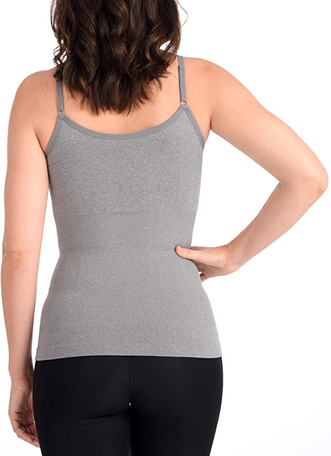 Contour Duo: Seamless Reversible Shaping Camisole – 2-Pack (Black & White)