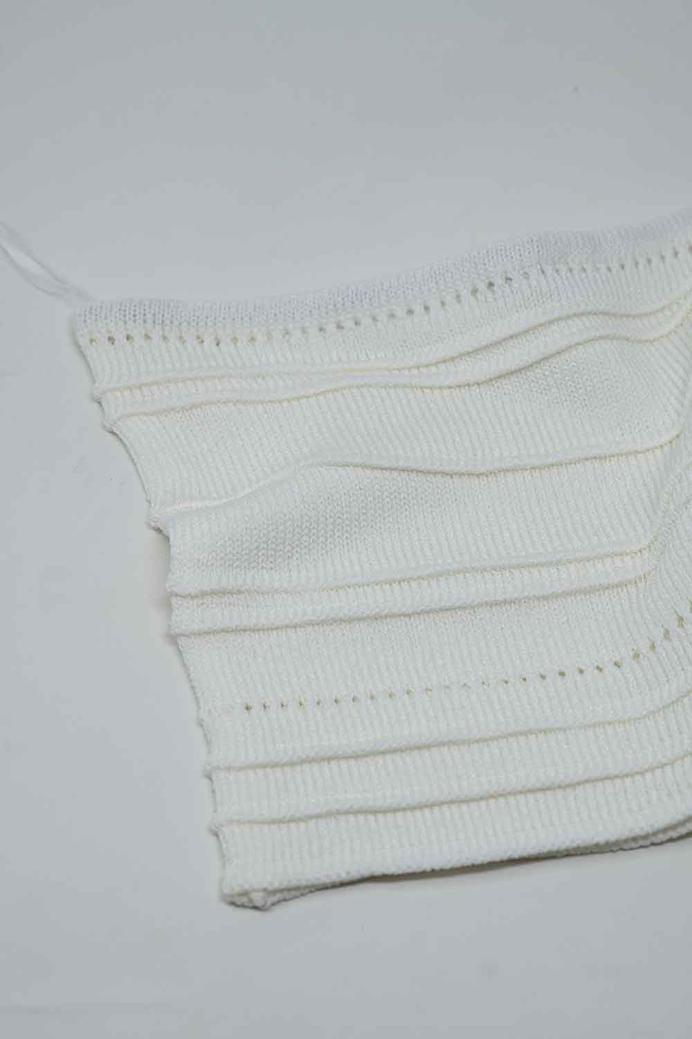White Sands Strapless Knit Bodycon Top