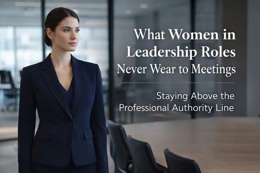 What Women in Leadership Roles Never Wear to Meetings: Staying Above the Professional Authority Line