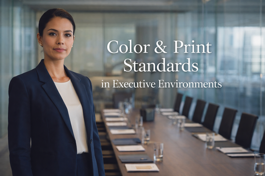 Color Coordination and Print Discipline in Executive Environments: Do’s, Don’ts, and Perception Standards