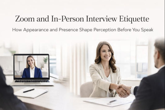 Zoom and In-Person Interview Etiquette: How Appearance and Presence Shape Perception Before You Speak