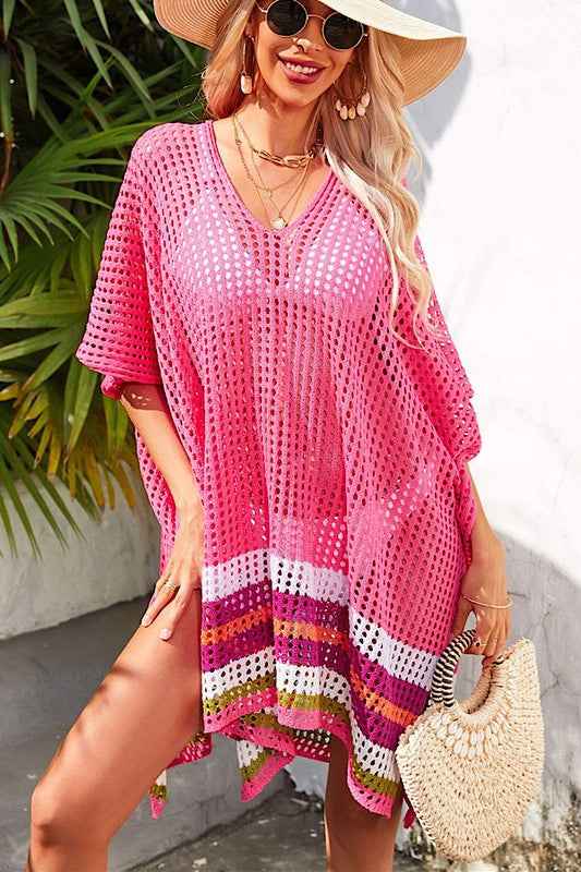 Miss Sparkling Open Knit Cover Up