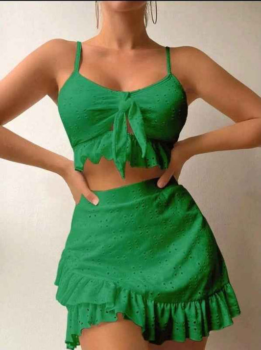 Miss Sparkling 3 Piece Swimsuit and Cover Up Set