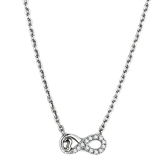 Starfire Radiance: Rhodium &amp; CZ Necklace