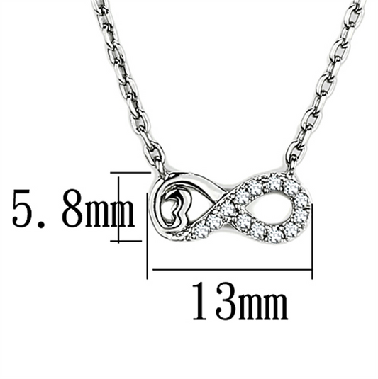 Starfire Radiance: Rhodium &amp; CZ Necklace