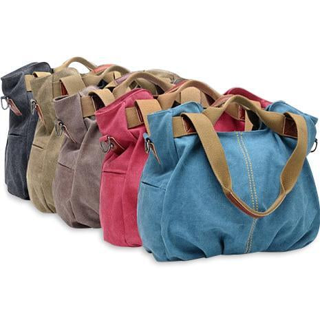 ARM CANDY – Blueberry Crush Canvas Handbag with Crossbody Strap