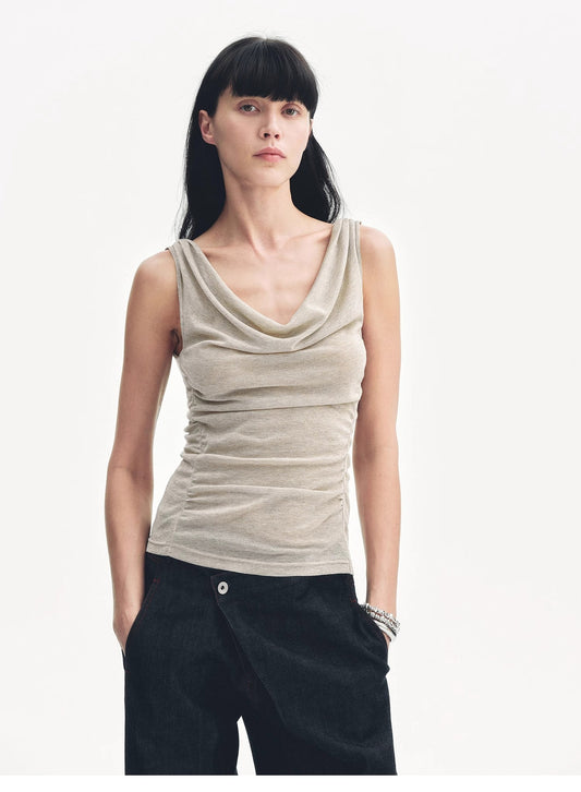 Energetic Encounter: Draped Neck Sculpting Vest