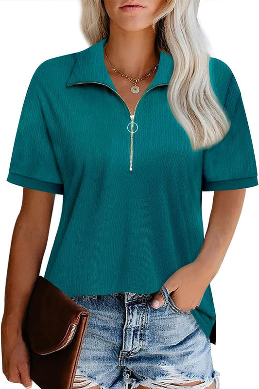 Vivid Grace V-Neck Blouse – Spring/Summer Style Staple