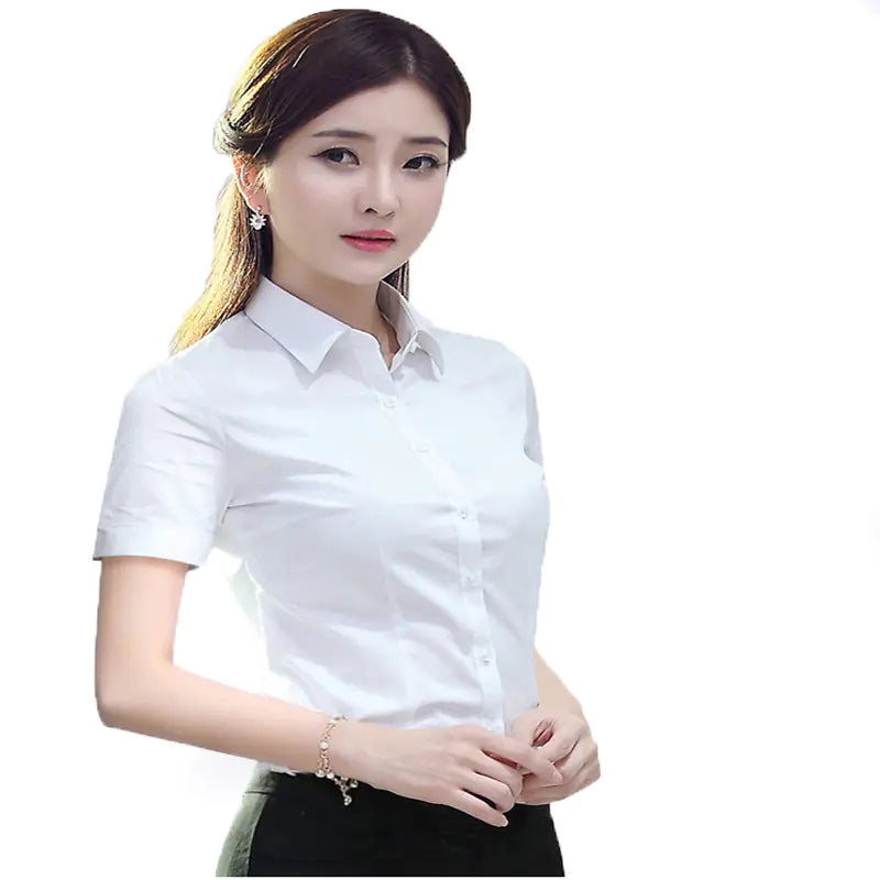 Women’s Long Sleeve Slim Fit Business Shirt | Sophisticata™