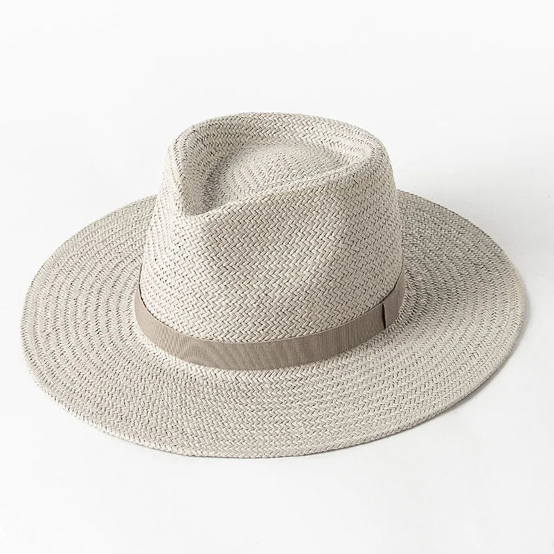 Plain Band Panama Straw Hat | The Sophisticated Shoppers