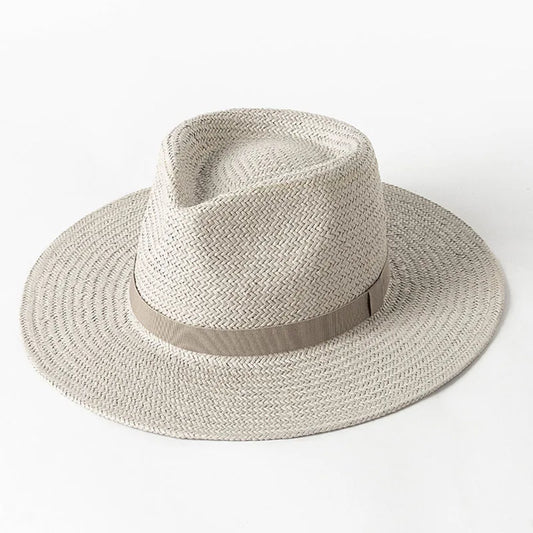 Plain Band Panama Straw Hat | The Sophisticated Shoppers