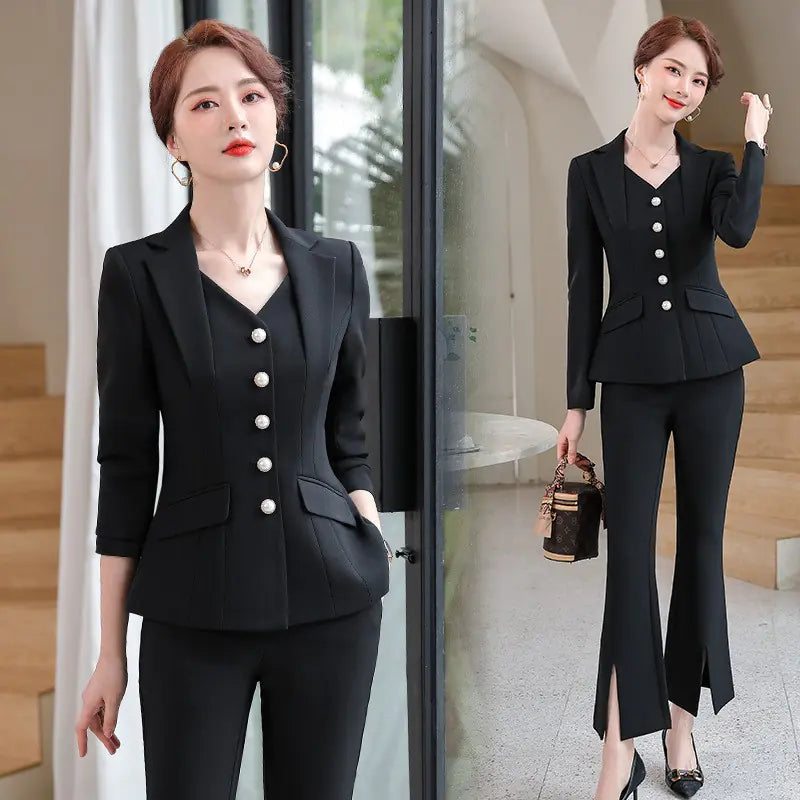 Office Business Suit Jacket and Pants Set | Sophisticata™
