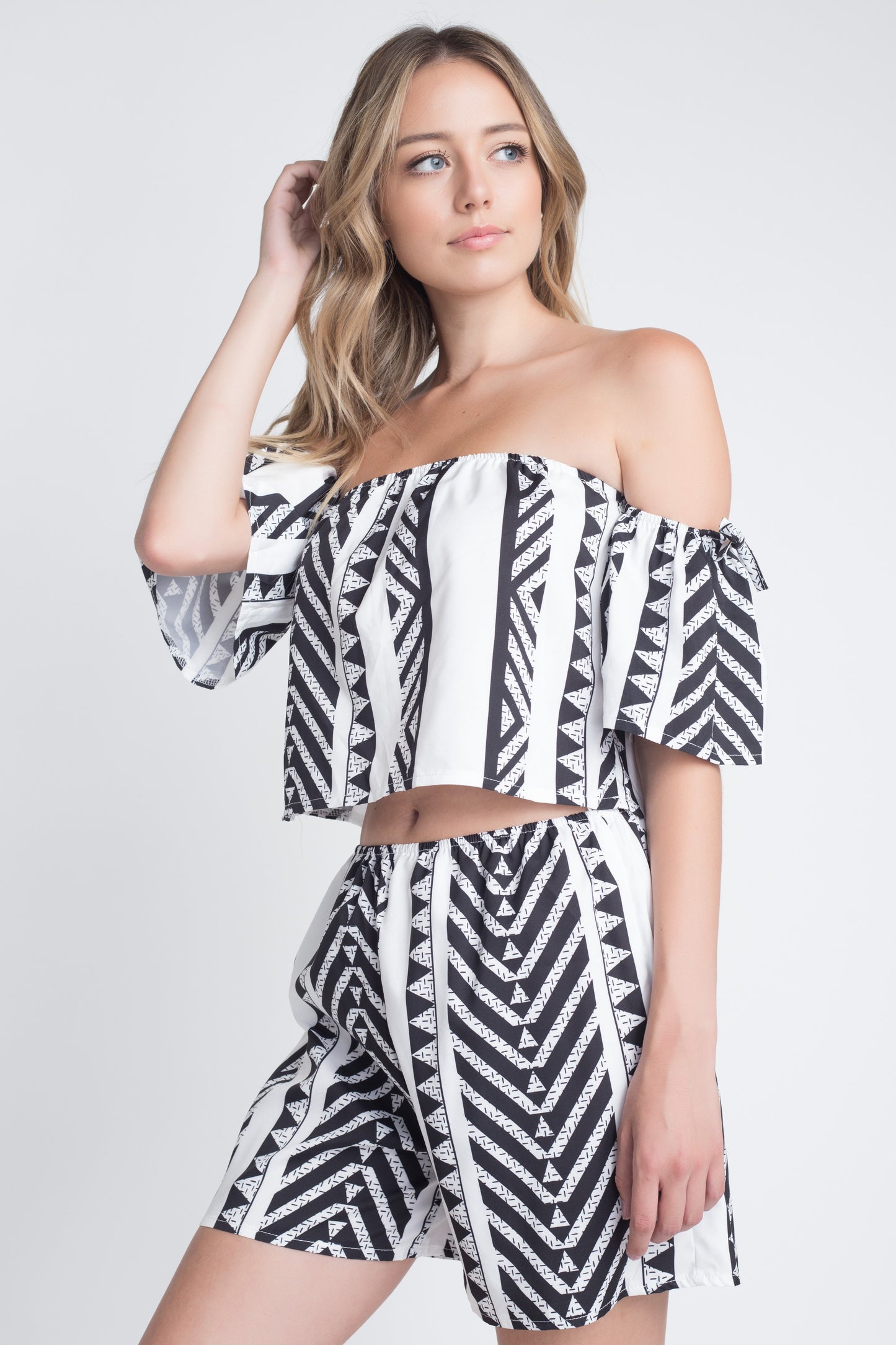 Desert Muse: Aztek Off-Shoulder 2-Piece Set