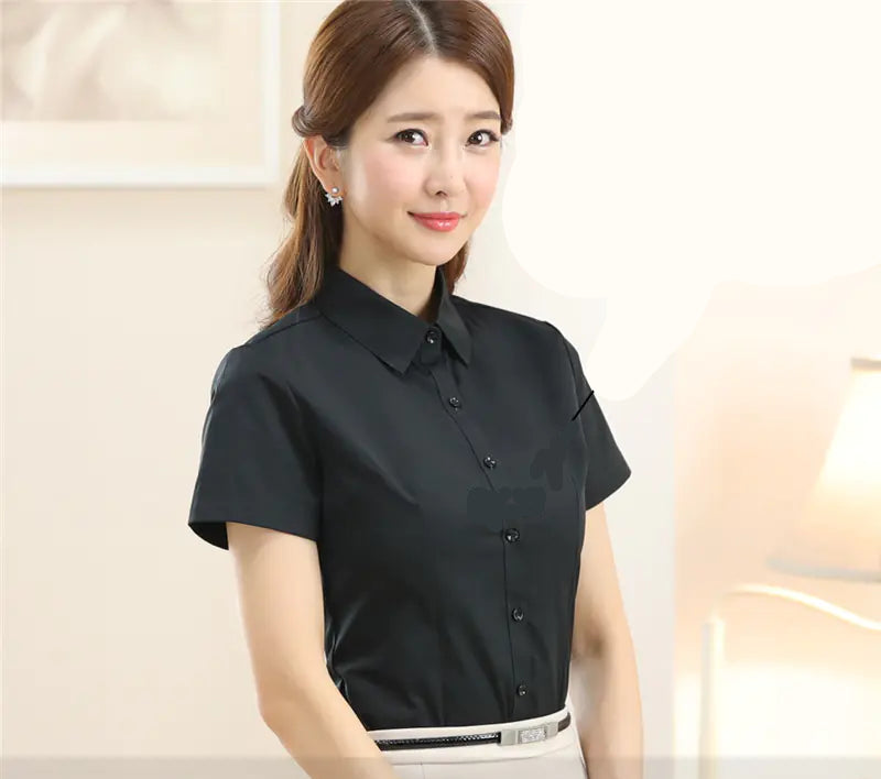 Women’s Long Sleeve Slim Fit Business Shirt | Sophisticata™