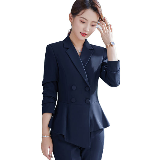 Elegant Ladies Work Wear Women Business Formal Blazer With Trousers