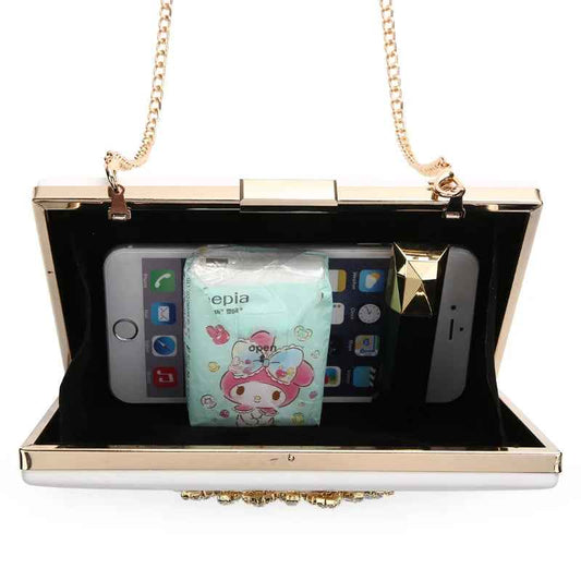 Crystal Minaudière Evening Clutch