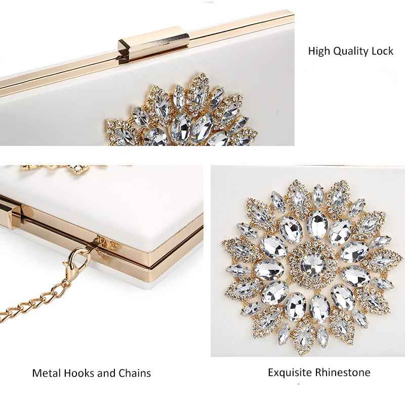 Crystal Minaudière Evening Clutch