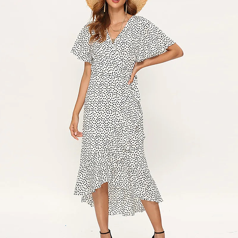 Vestido largo floral para mujer, ideal para la playa y resorts