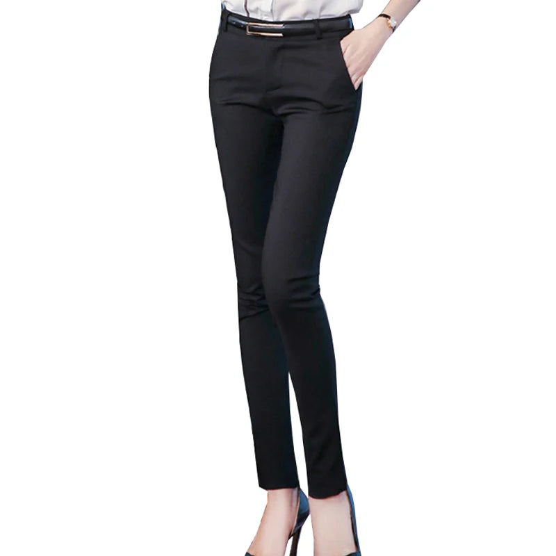 Pantalones tubo de cintura alta para la oficina | Sophisticata™