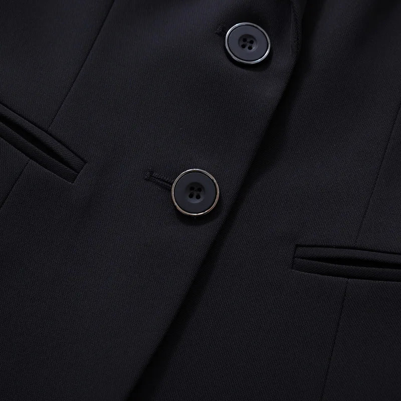 Short Sleeve Blazer & Trousers Set for Corporate Authority | Sophisticata™